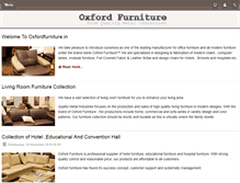 Tablet Screenshot of oxfordfurniture.in